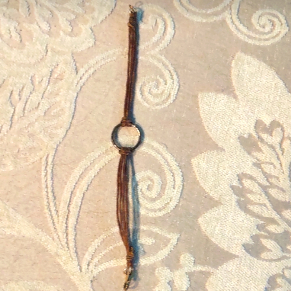 Karma Infinity leather bracelet - Picture 3 of 4
